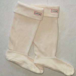 White Hunter Boot Socks -sz L. NEW